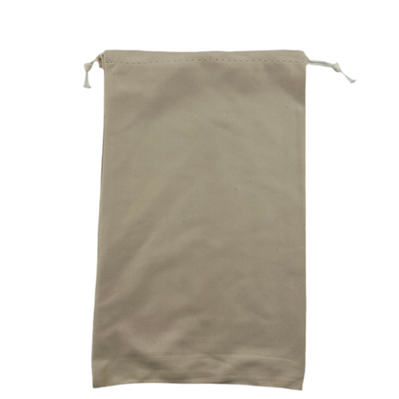 Beige Microfiber drawstring bag