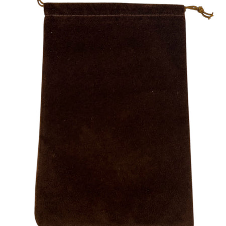 Brown drawstring pouch 