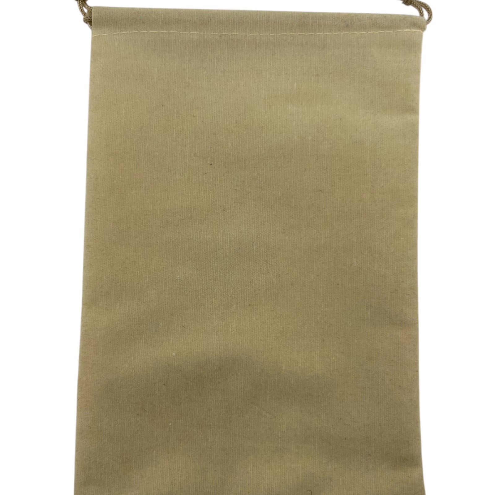 Beige drawstring bag 