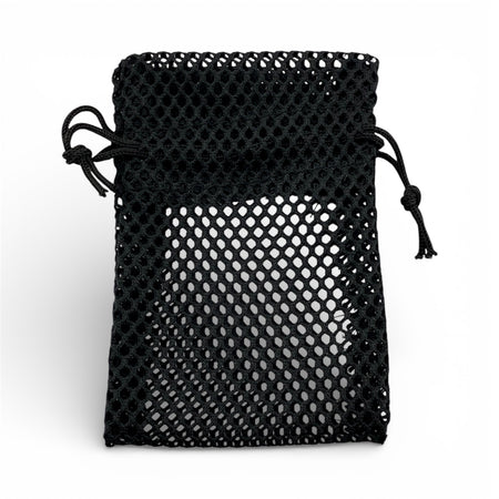 4 x 5 1/2 Black Fishnet Drawstring Pouch 