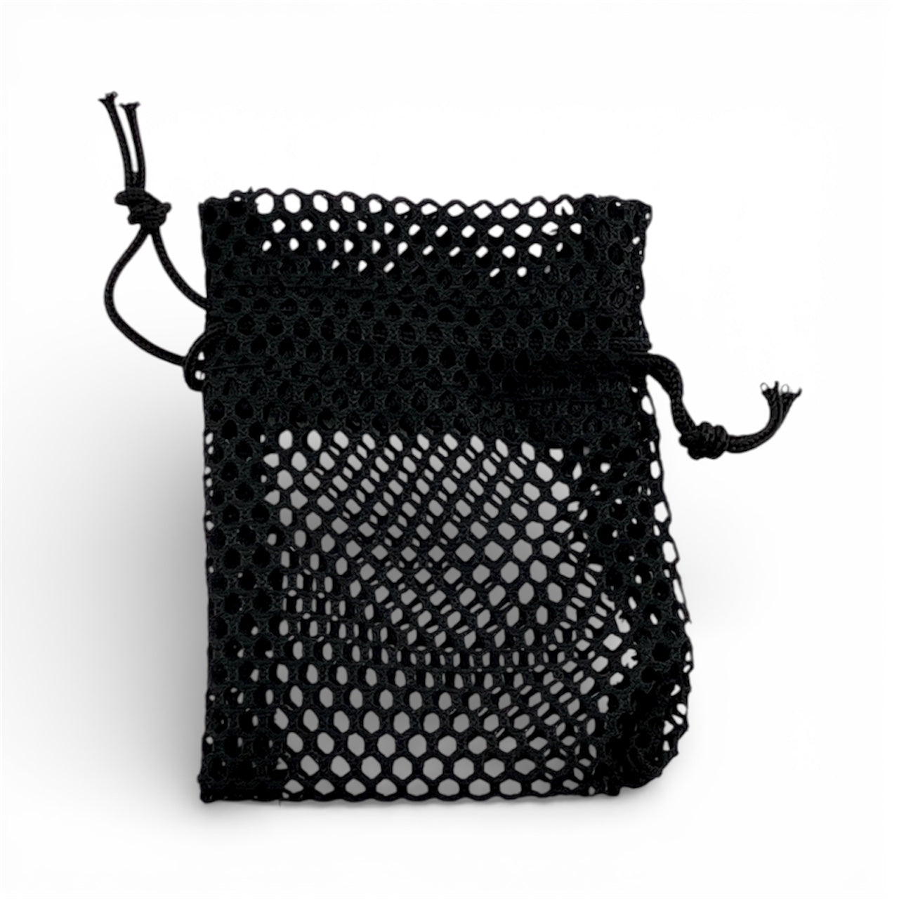 3 x 4 Black Fishnet Drawstring Pouch