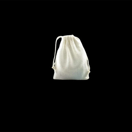 NATURAL COTTON POUCH  - 3 in. x 4 in. (CM-4) Blank/No Imprint