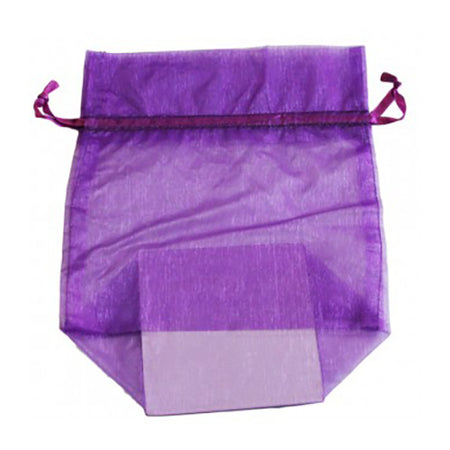 GUSSETED ORGANZA BAG  8" X 10" - (GO25)